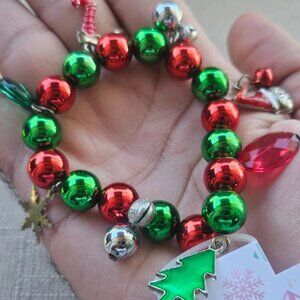 Mixit Christmas Bracelet Multi Color Wrist Band Fashion Jewelry Seasonal Jewelry